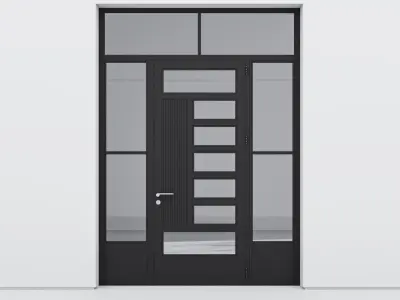 Aluminium door 209 3D model