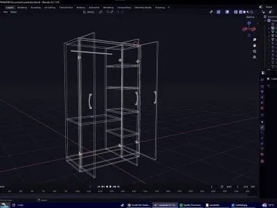 wardrobe Free low-poly 3D model