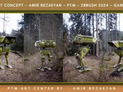 Wall-E robot concept PTM - Amir Rezaeyan 3D model