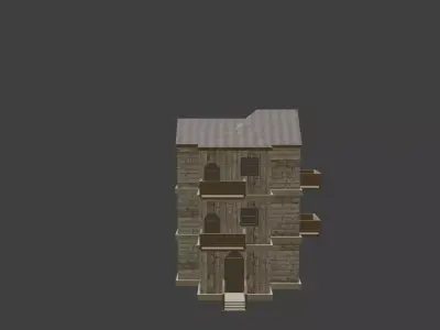 House Model 19 Low-poly 3D model