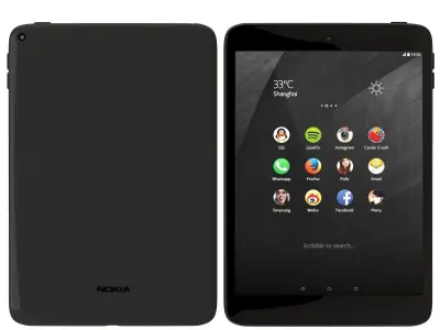 Nokia N Lava Gray 3D model