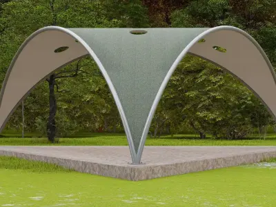 Modern Tent Free 3D model