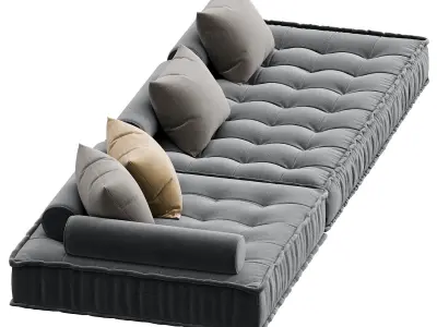 Restoration Hardware Tufted French Floor Cushions 3D model