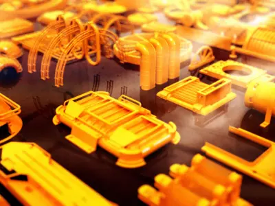 Space Mech - Kit Bash Set 3D model