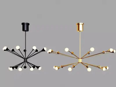 Circa Lody Chandeliers 18 and 20 lights 3D model