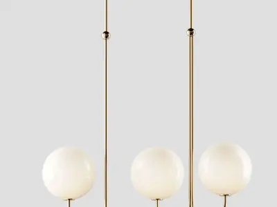 ANGLE Single and Double PENDANT By Michael Anastassiades 3D model
