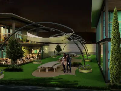 Container Office Facade 3D model