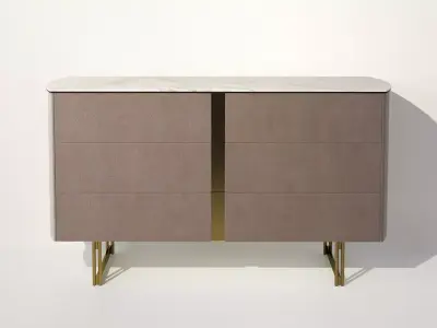 Butterfly 4 Chest of Drawers 3D model