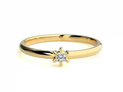 Women ring 3D print model 79