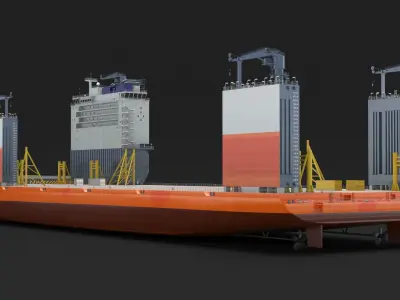Cargo Heavy Lift Ship 3D model