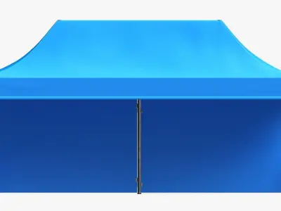 Display tent mockup large 3D model