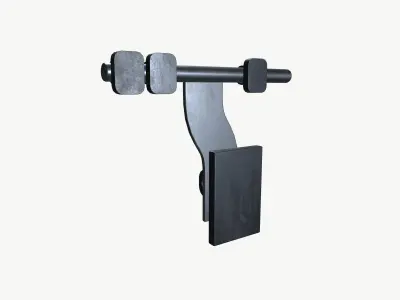 Door Aldrop Low-poly 3D model