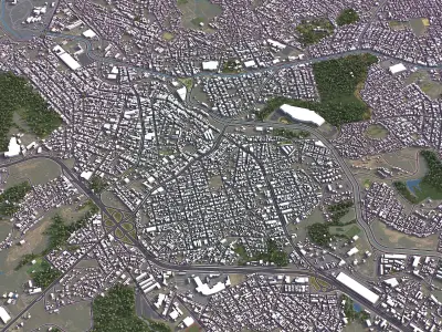 Betim - City 3D Model Low-poly 3D model