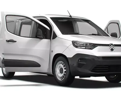 Citroen e Berlingo LWB Van HQ Interior 2024 3D model