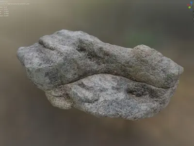 Large Grained Sandstone - 8K Textures - 7 Mesh Resolutions Low-poly 3D model
