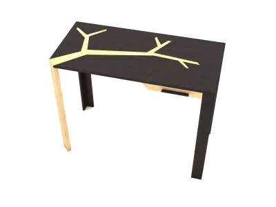 Angkor Table by Olivier Dolle - 3ds Max Low-poly 3D model