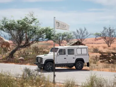 Pack of Animated Flags - 3 wind Speed 3D model