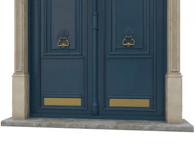 Entrance classic door 21 3D model