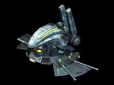Space Station - Ground Functional Objects 01 3D model