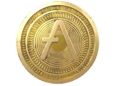 Aave Coin v4 002 3D model