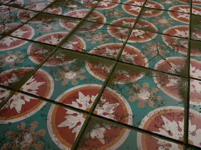 Old tile floor Texture