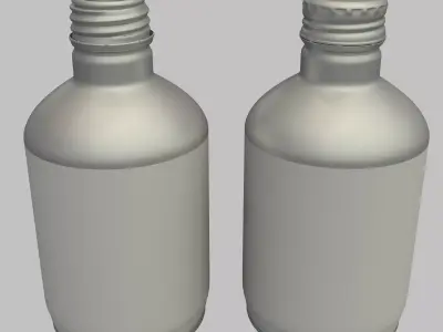 Aluminium Bottle 3D model