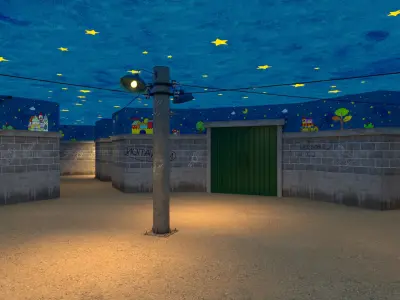 Squid Game season 3 Hide and seek game scene 3D model