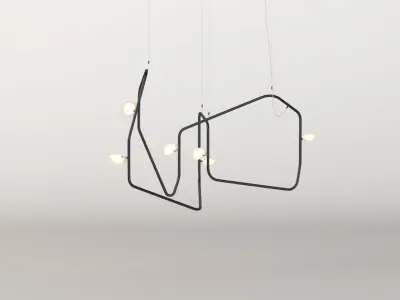 Palindrome 6 Chandelier 3D model