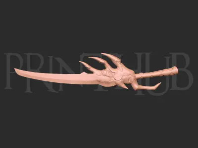 Raizan Sword Level Max Form Onimusha Fan Art  Cosplay STL File 3D print model