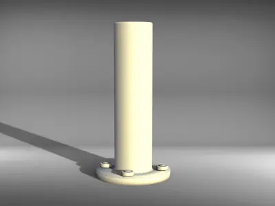 Traffic Metal Obstacle Game Ready Low-poly 3D model