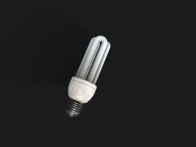 Light bulb Low-poly 3D model shop