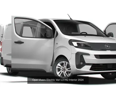 Opel e Vivaro Van HQ Interior 2025 3D Model Pack