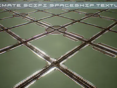 PBR Sci-Fi Spaceship Texture 57 Low-poly 3D model