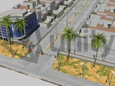 ideal Town Low-poly 3D model