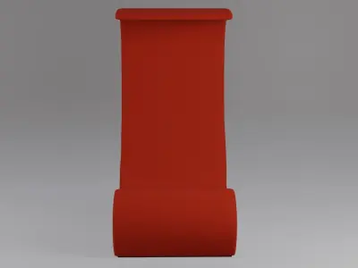 Amoebe Armchair High-back 3D model