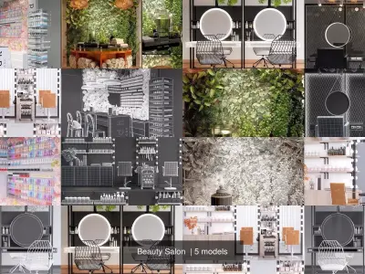 Beauty Salon  3D Model Pack