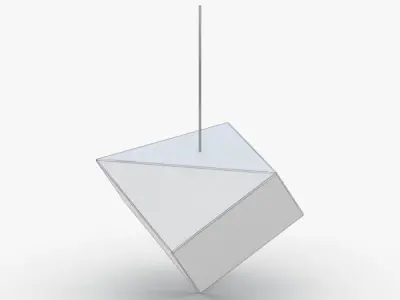 1513 - Hanging Lamp Low-poly 3D model