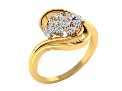  Women Ring Render 3dm STL MTL SLC JCD OBJ FBX Details 3D print model 46