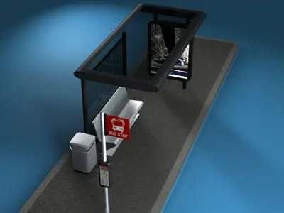 Bus stop2 3D model