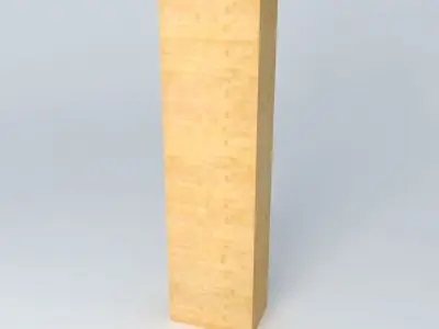 Shelf Cabinet Doors HREG2FS 22 6 BRW Milano Oak 3D model