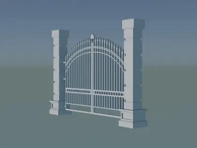 Classic Gate Door 3D print model