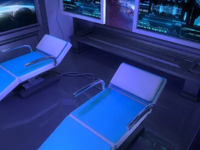  Sci Fi Medical Laboratory 3D model