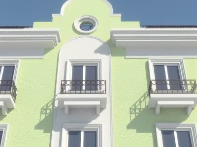 Soviet Russia houses 3D model