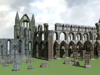 Whitby Abbey 3D model