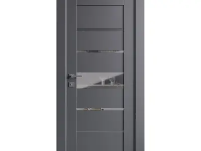 Modern entrance door 76 3D model