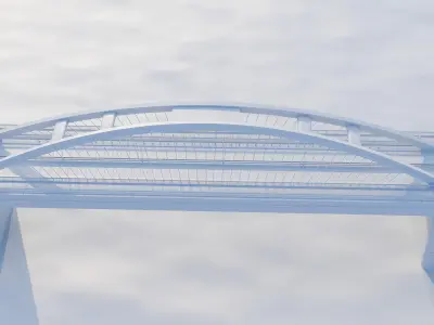 Most Apollo Bridge High Quality 3D Model Textured 3D model