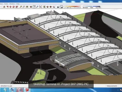 Collection 15 Sketchup Terminal models 3D Model Pack