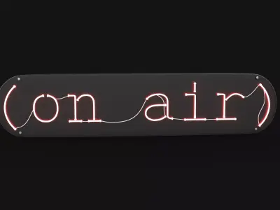 On Air Neon Sign 3D model