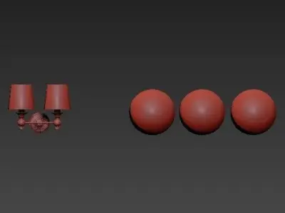 Lugarno Double Sconce  Restoration Hardware 3D model