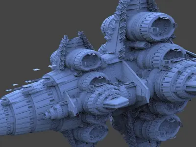 Star Freighter Villain base 5  3D model